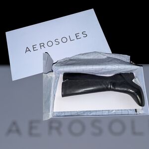 Aerosoles Women's "Memphis" Black Leather Boot